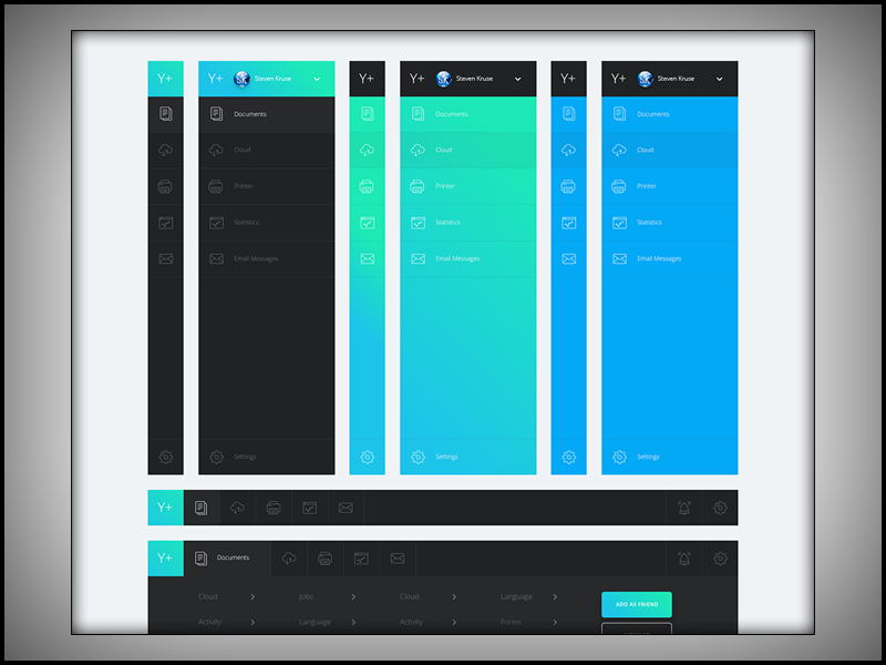 Dashboard UI Concept - Navigation