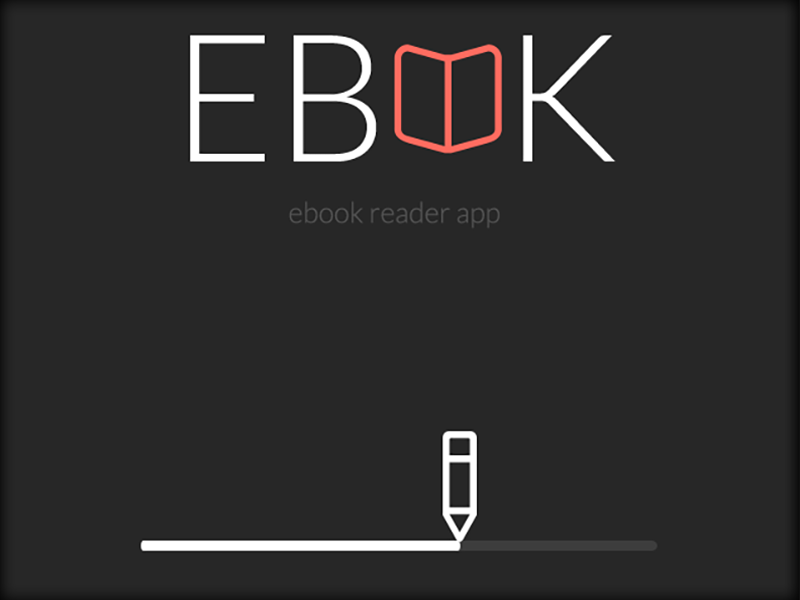 eBook App Concept - Loading Screen