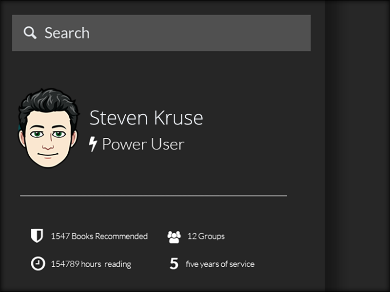 eBook App Concept - Side Menu