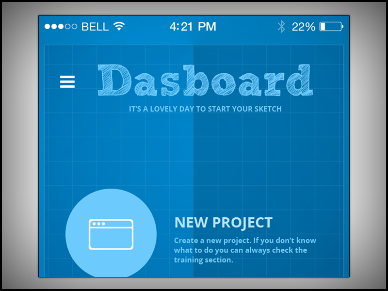 iPhone UI Concept - Dashboard