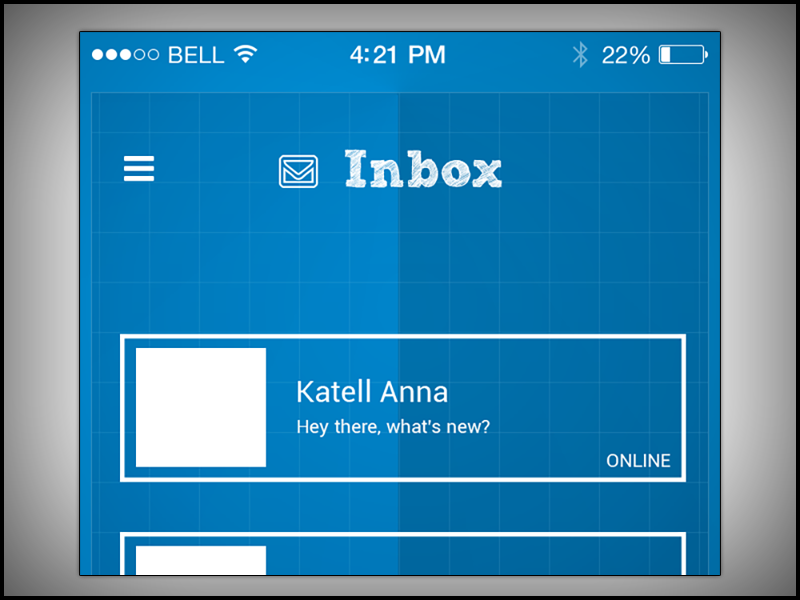 iPhone UI Concept - Messages