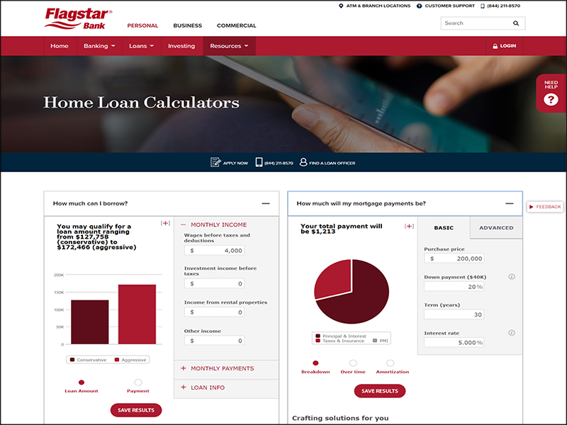 Flagstar Bank Calculators